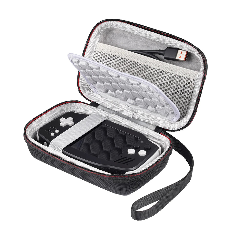 Étui rigide de transport pour la console portable Anbernic RG34XX, coloris gris et noir, visuel 5