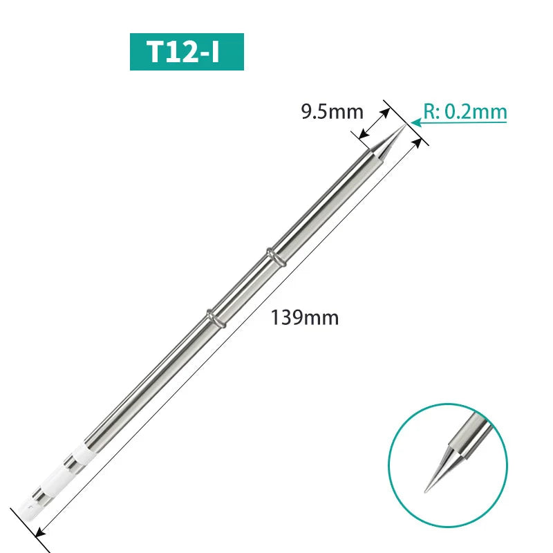 Panne de fer à souder T12 de rechange pour manche et station à cartouche T12 (visuel 23)