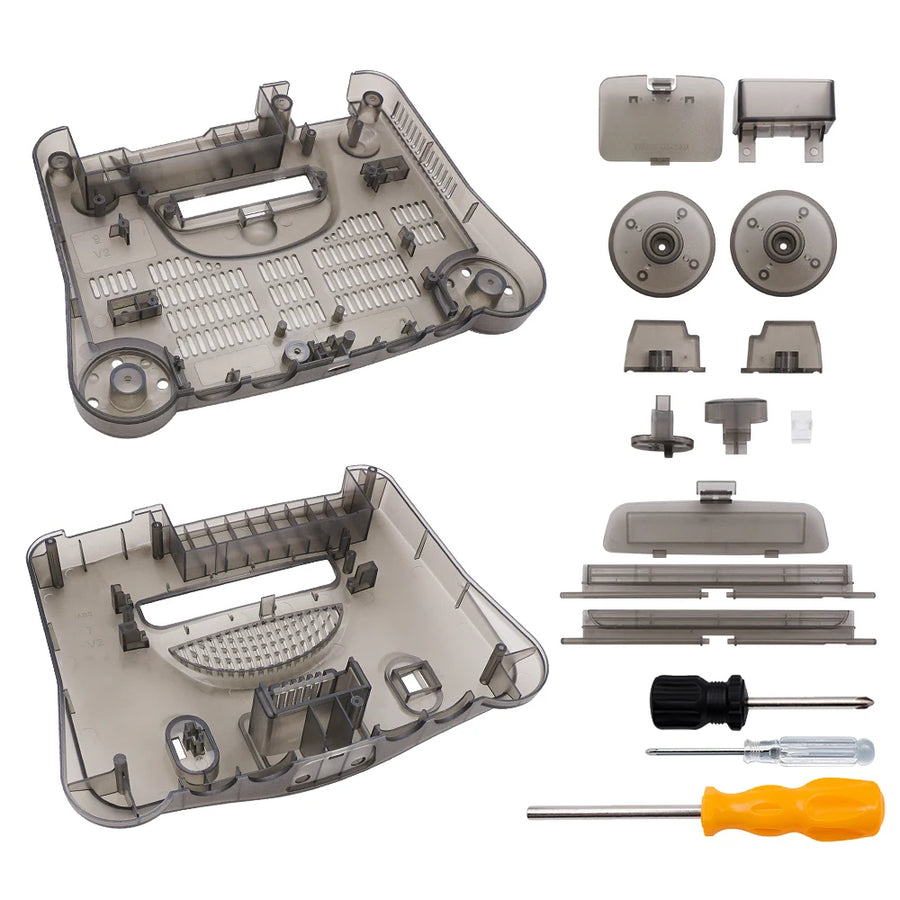 Coque translucide BitFunx pour N64, coloris noir transparent — visuel 27