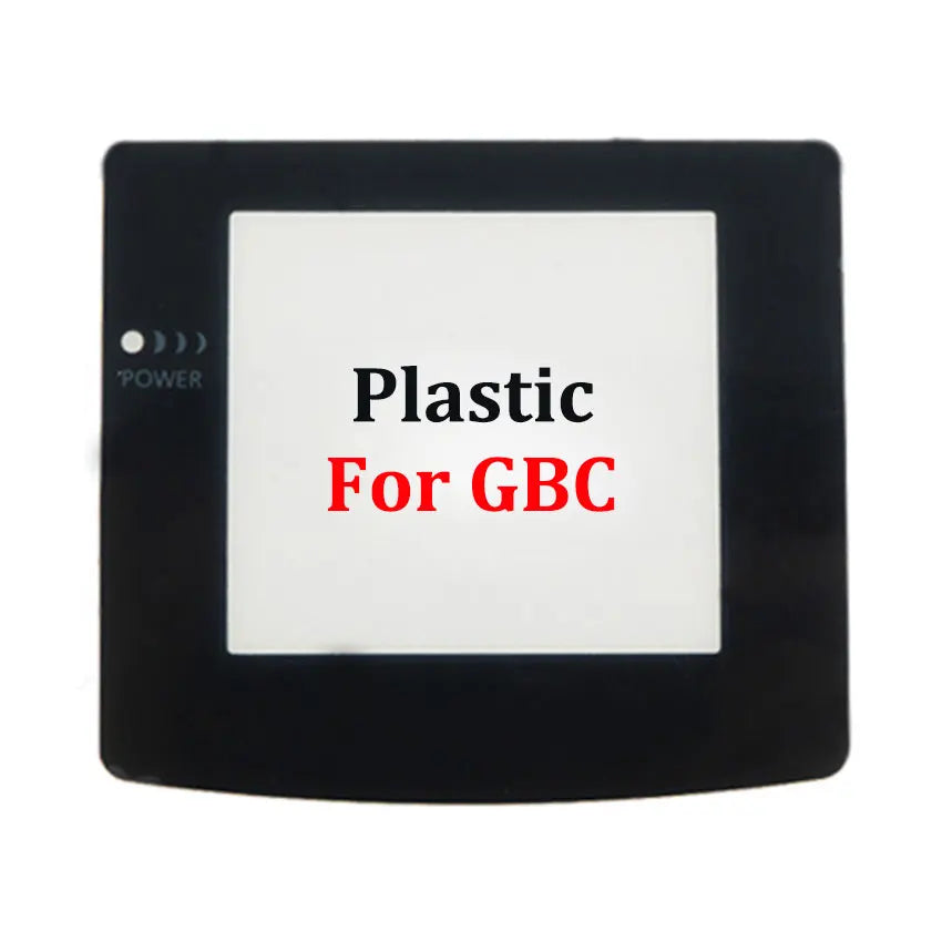 Vitre de protection d'écran de remplacement pour Game Boy et Game Boy Advance — Game Boy Color — plastique