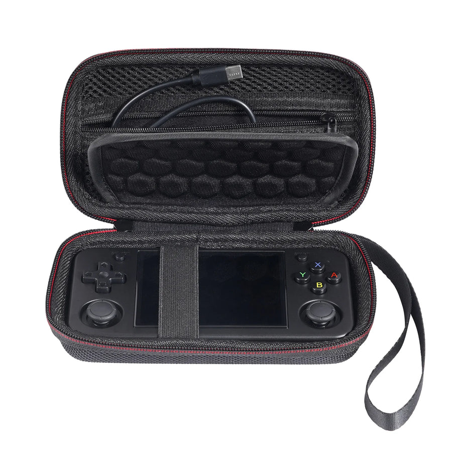 Coque rigide noire de transport pour la console portable Anbernic RG35XX H, visuel 4
