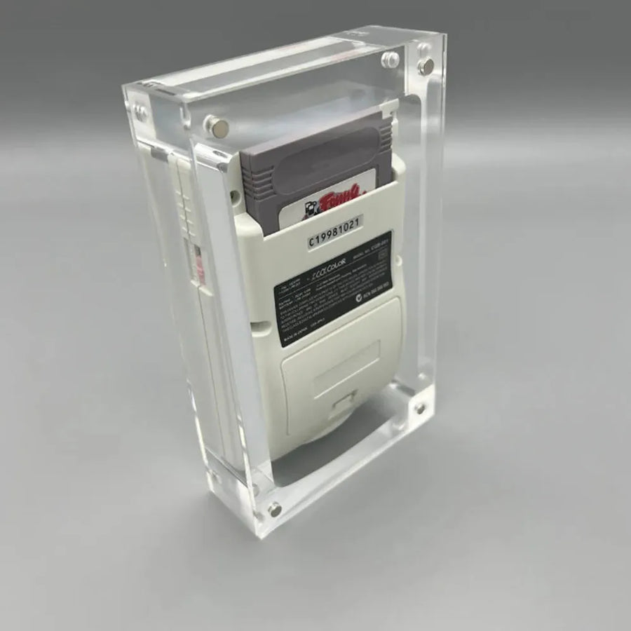 Vitrine acrylique transparente à capot magnétique pour console Game Boy Color — visuel 2