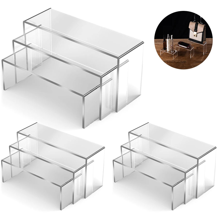 Présentoir acrylique transparent en forme de U pour figurines, cartouches et objets de collection — visuel 7