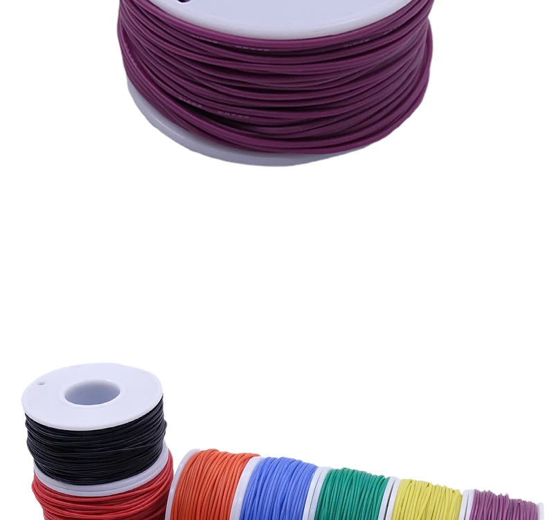Kit de fil de câblage silicone 5 couleurs à âme de cuivre étamé, sections 20 à 30 AWG, pour modding et réparation — visuel 17