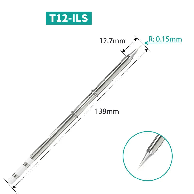 Panne de fer à souder T12 de rechange pour manche et station à cartouche T12 (visuel 29)