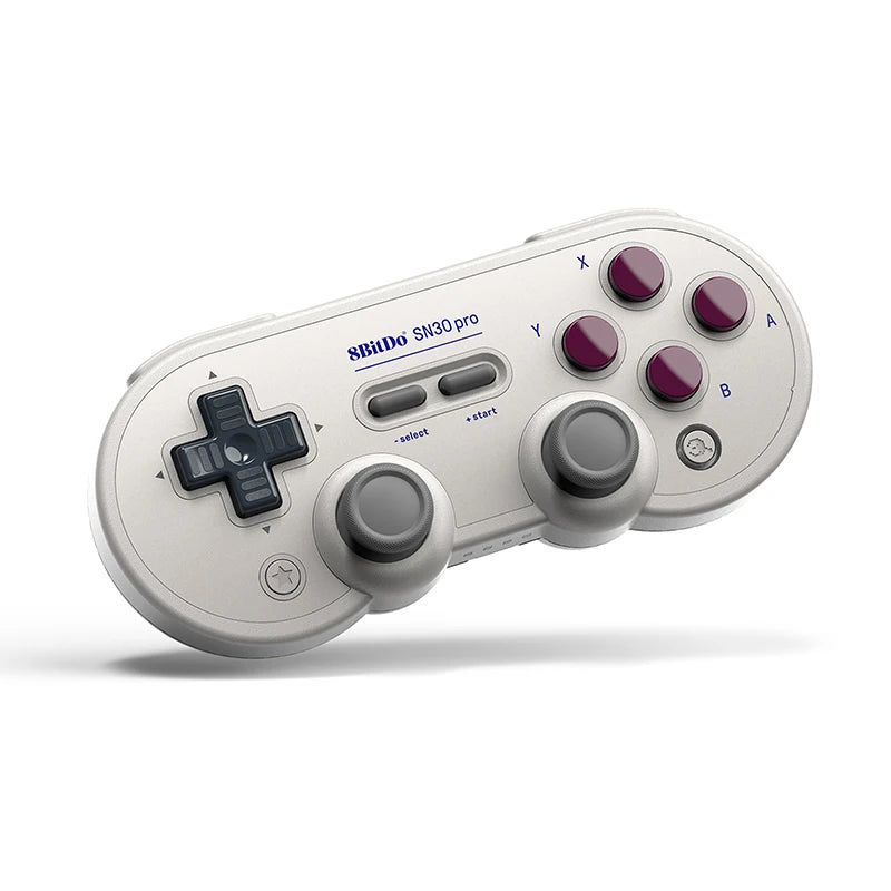 Manette 8BitDo SN30 Pro Bluetooth, disposition SNES avec deux sticks analogiques et quatre gâchettes, compatible Switch, PC, Android et Raspberry Pi
