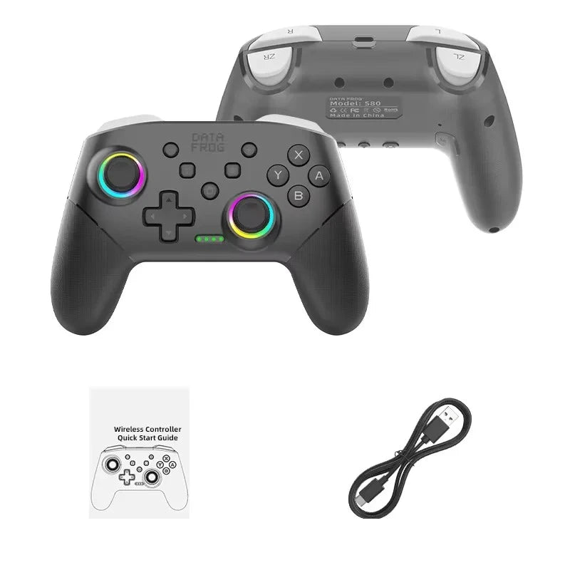 Manette Data Frog S80 version Premium, coloris gris et noir