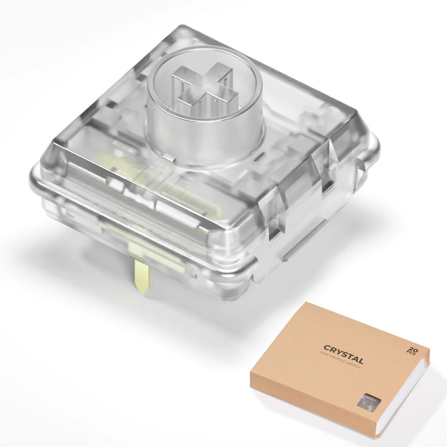 Switchs Kailh profil bas Haute42, version Crystal, lot de 20 — visuel 8