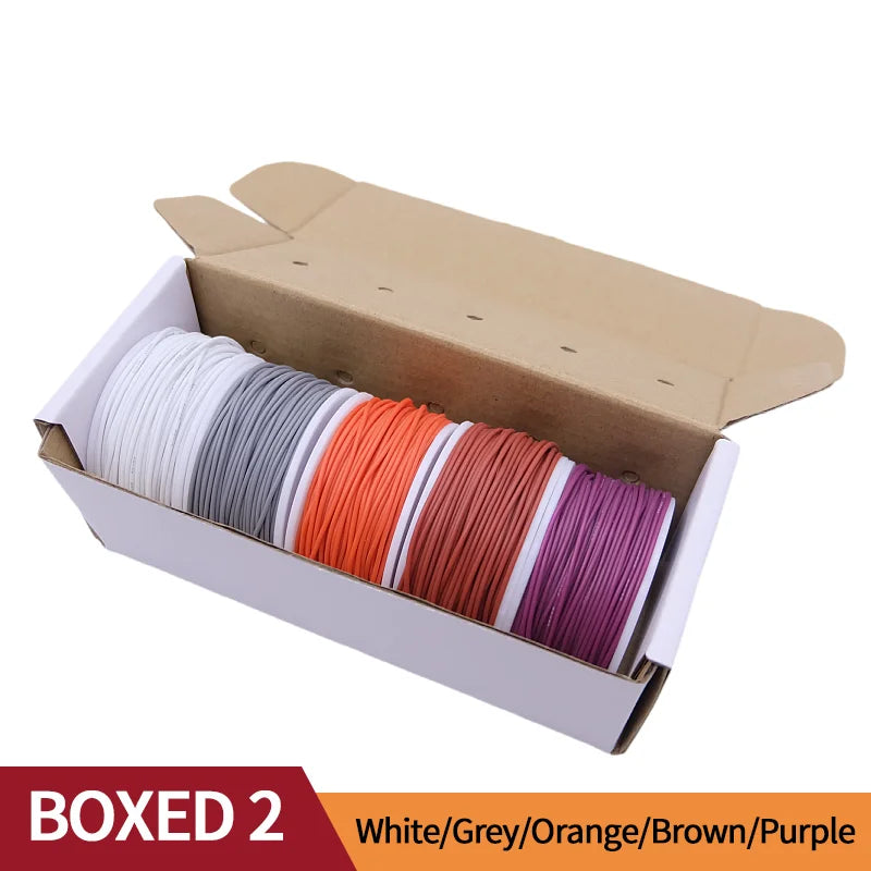 Kit de fil de câblage silicone 5 couleurs à âme de cuivre étamé, sections 20 à 30 AWG, pour modding et réparation — visuel 29