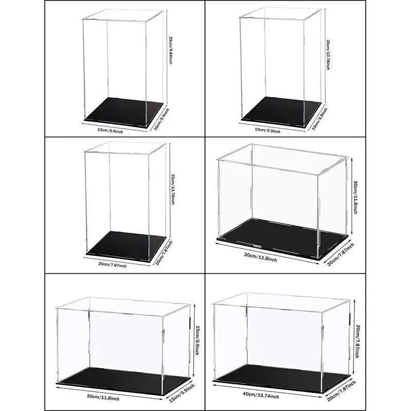 Vitrine en acrylique transparent à assembler pour figurines et objets de collection — visuel 5