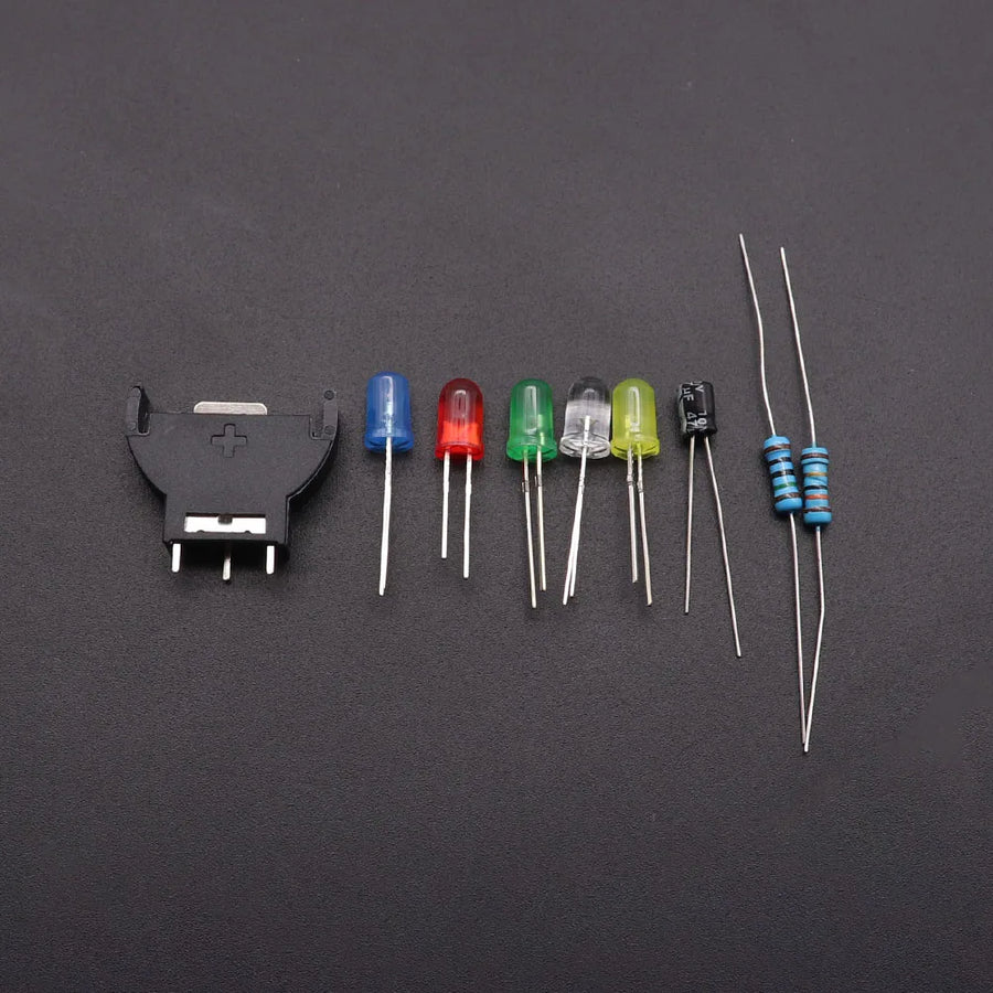 Dreamcast battery holder with LED and components