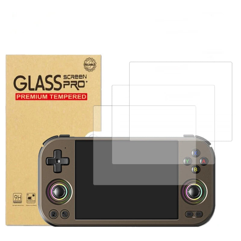 Verre trempé 9H de protection pour l'écran de la console Anbernic RG477M, visuel principal