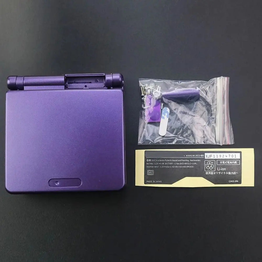 Kit de coque de remplacement complet pour Game Boy Advance SP, avec jeu de boutons et visserie — visuel 2