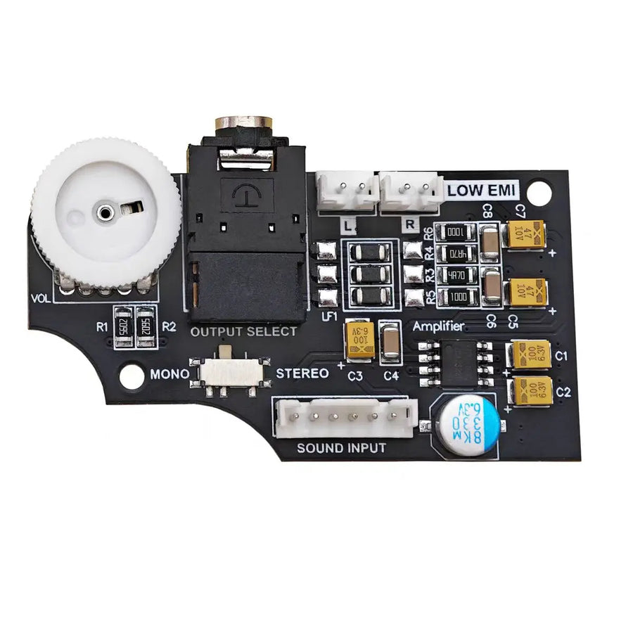 Carte audio double canal pour Game Gear, molette de volume blanche
