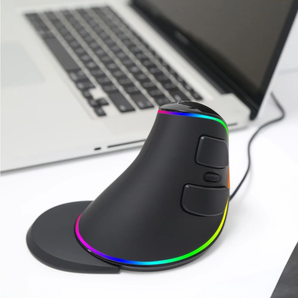 Souris Ergonomique RGB Verticale Delux M618