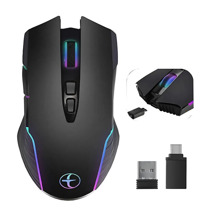 À qui elle ne convient pas — Souris Gamer Sans-fil RGB Silencieuse - Mode Jiggler