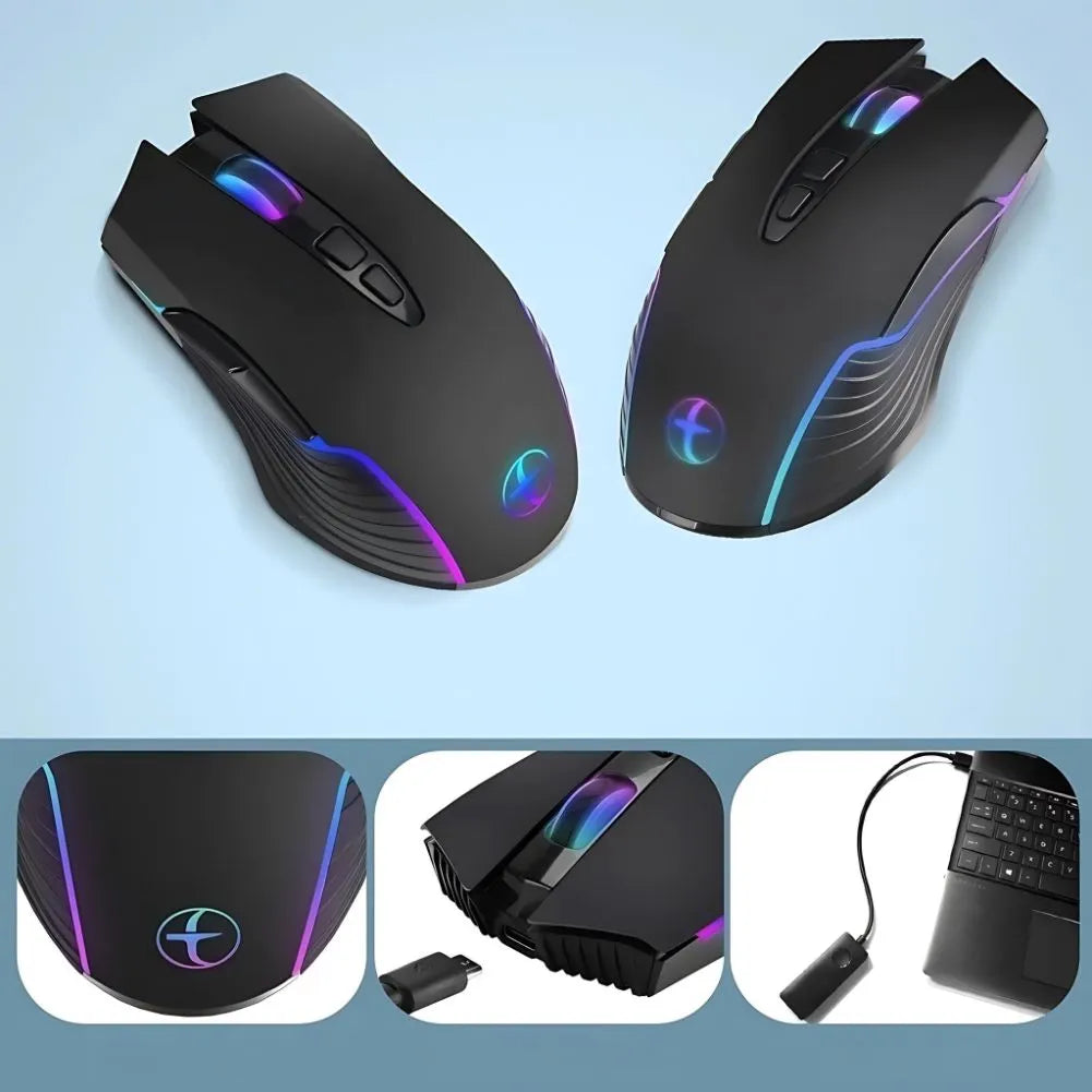 Souris Gamer Mode Jiggler Noir 1 