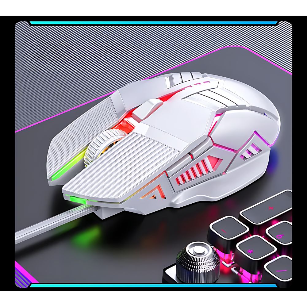 Souris Gamer RGB Blanc