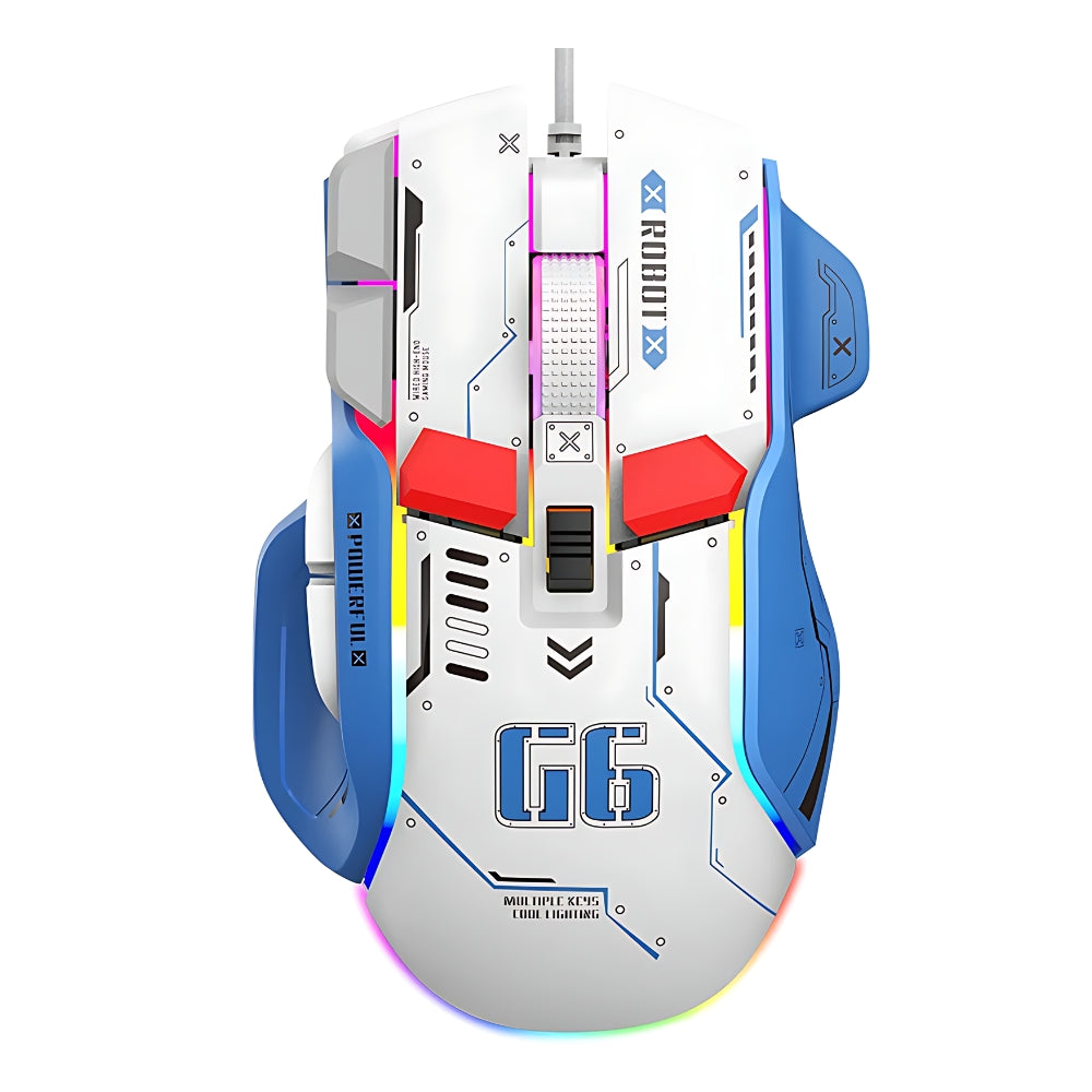 Souris Gaming Mecha Blanc