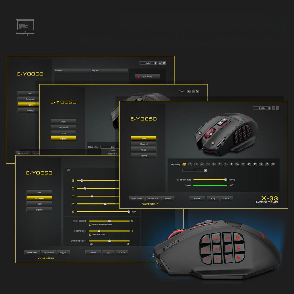 Souris Gaming X-33 Programmable