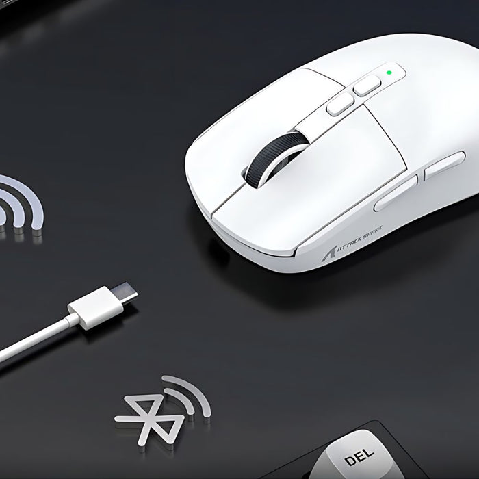 Le RGB est sur la base, pas sur la souris — Souris Gamer Sans Fil Attack Shark X6 – Précision et Confort Ultimes