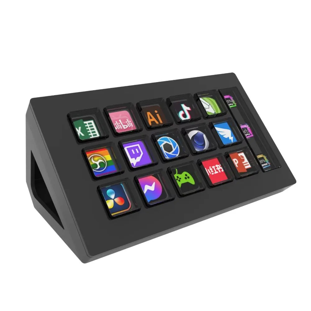 Stream deck Mirabox de couleur Noir