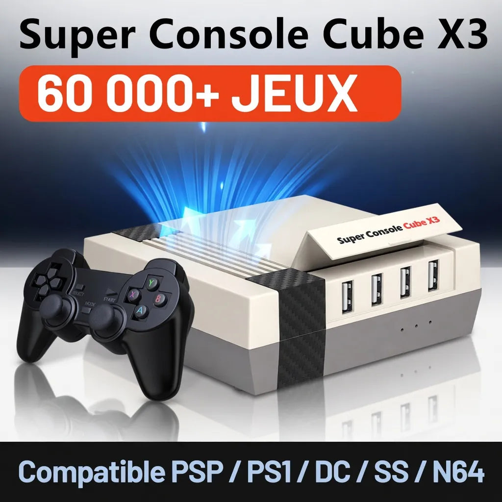 Super Console Cube X3 2024 : 60 000 Jeux Rétro en 4K