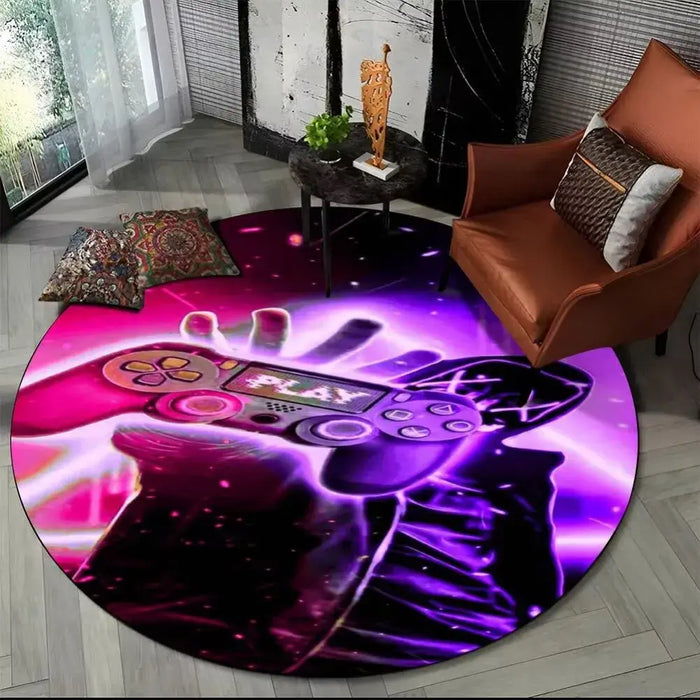 What it actually protects — A touch of geek style and everyday comfort – Round gaming floor mat