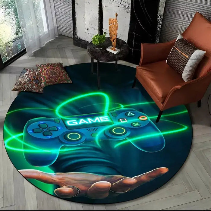 Setup and care — An original and stylish format – Colorful round gaming mat