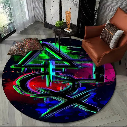 An immersive and stylish touch – The perfect round rug for your setup 