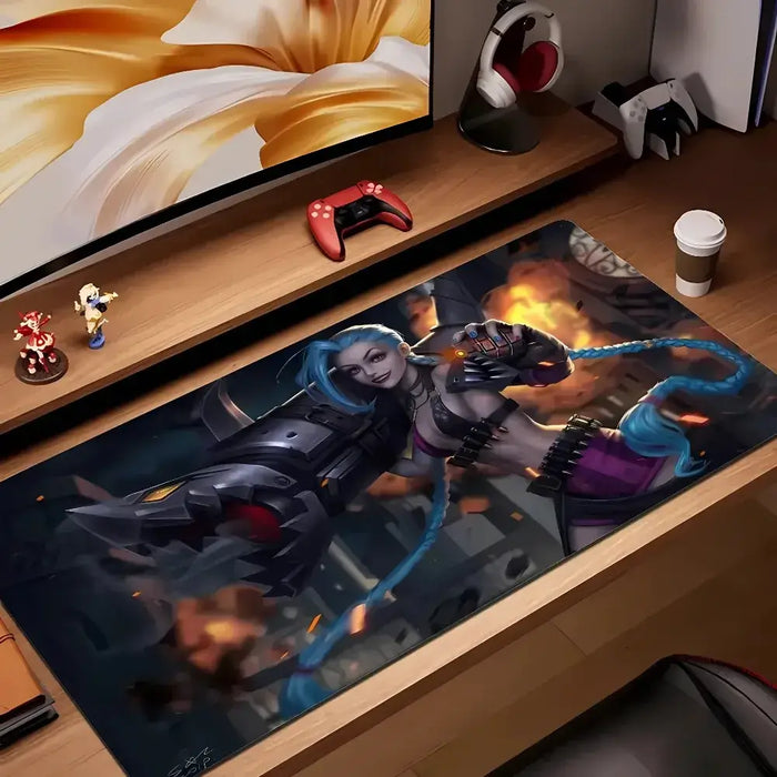 The design: Jinx the Loose Cannon — A setup ready to explode – Jinx gaming mouse pad