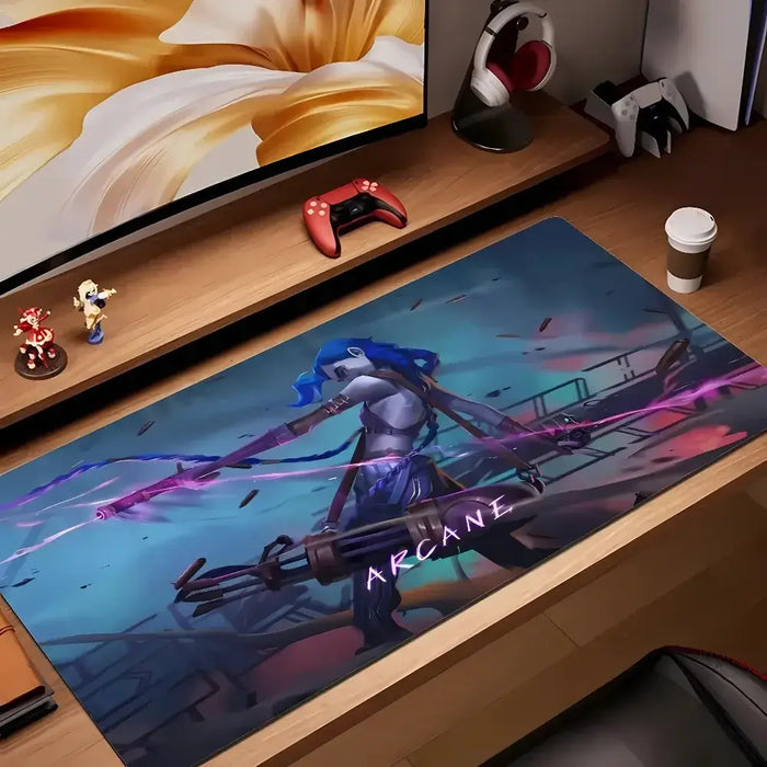 The surface: smooth cloth, 2 to 5 mm — A setup ready to explode – Jinx gaming mouse pad