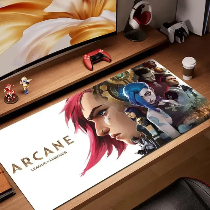 Ce qu'il ne fait pas — Design Arcane violet – Tapis de souris XXL Jinx Powder