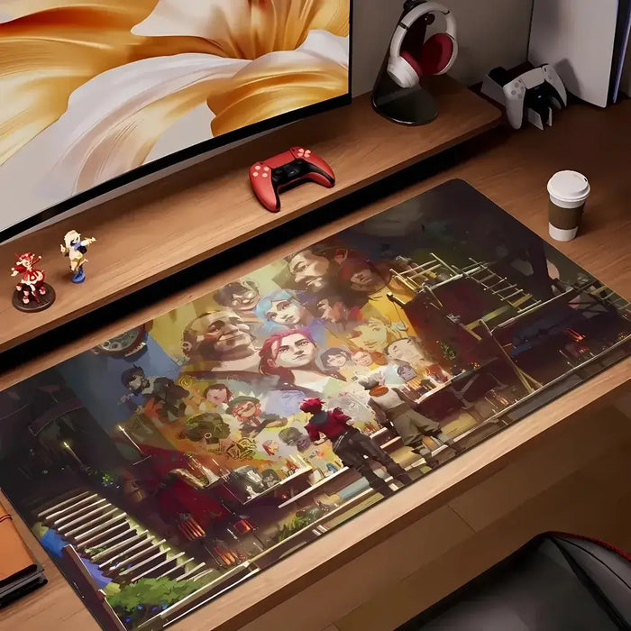 Surface and glide — A Runeterra-inspired setup – XXL League of Legends mousepad