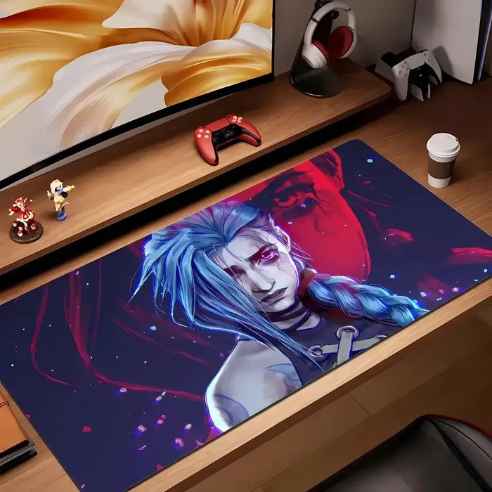 The design: Jinx, explosive version — Explosive Jinx Design – XXL Gaming Mouse Pad
