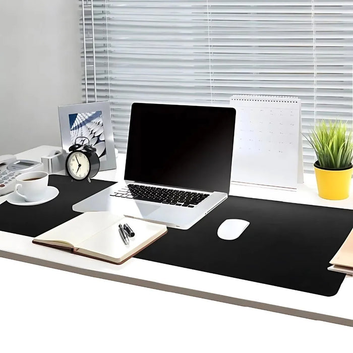 Plain black, nothing else — XXL Black Mouse Pad - Freedom and Comfort