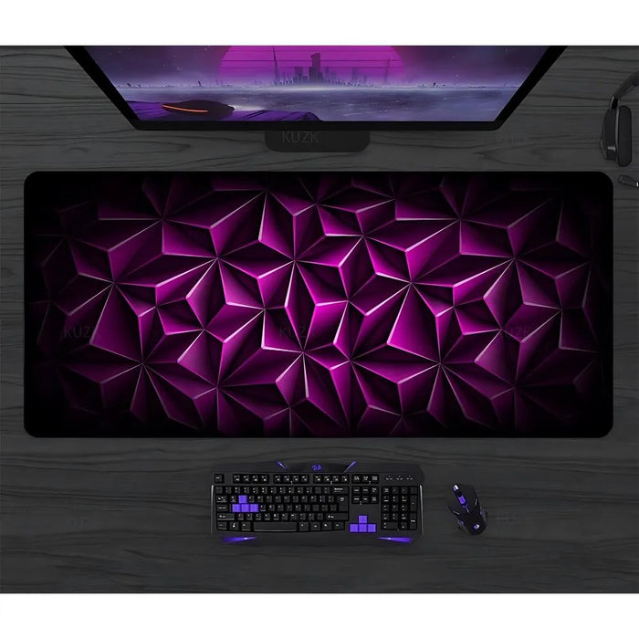 Pink and purple gradients, printed — XXL Mouse Pad with Light Effect Design - Gamer