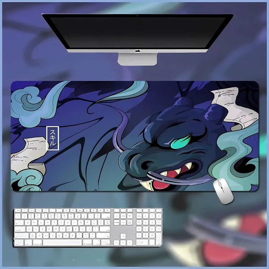 Tapis de souris XXL Dragon Chinois Vert