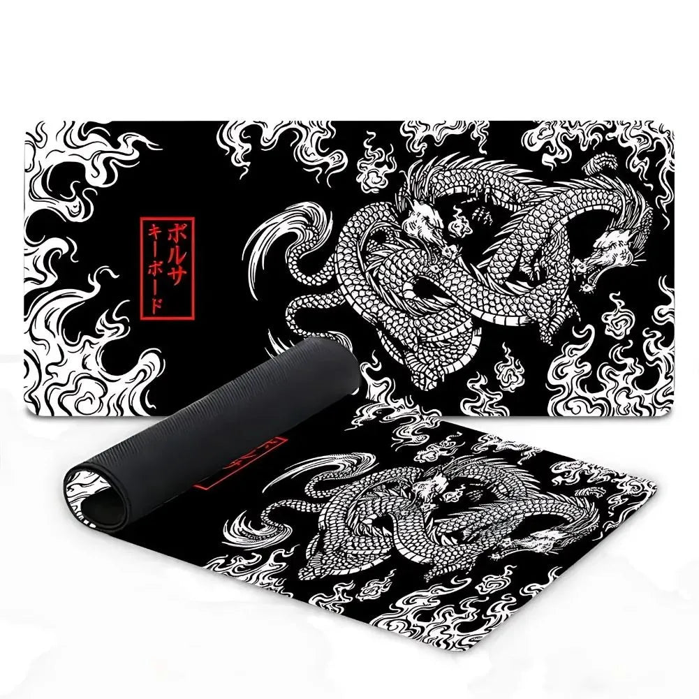 Tapis de souris XXL Dragon blanc