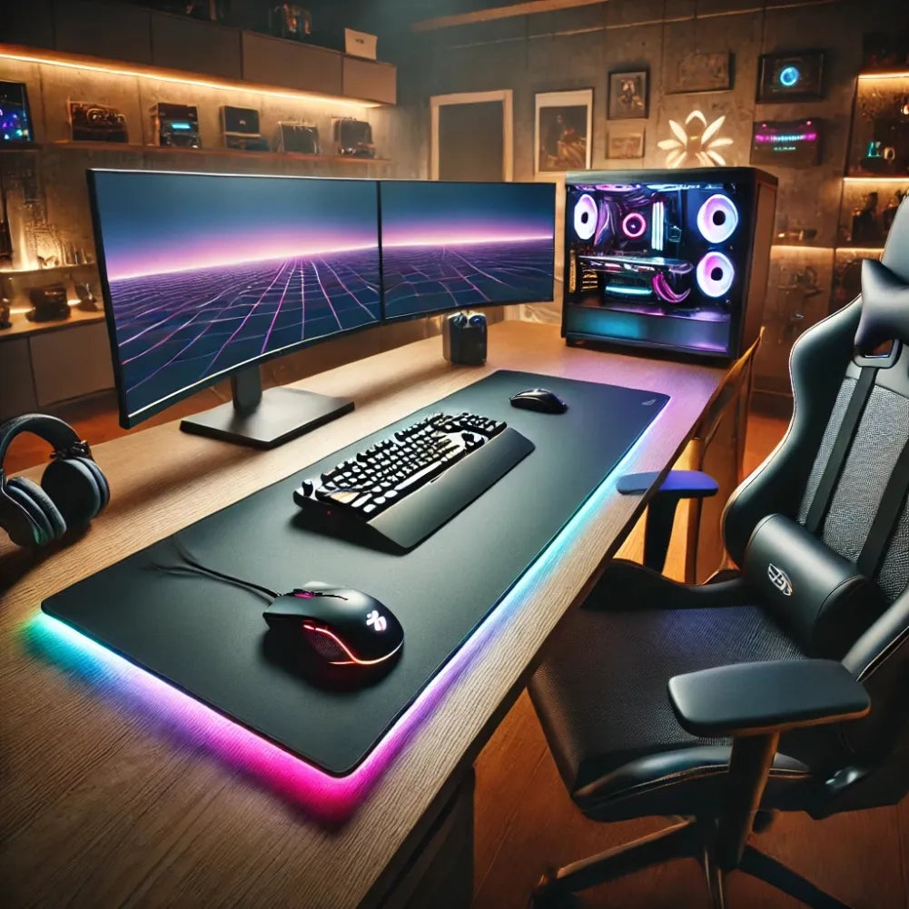 Tapis de souris valorant XXL dans un espace gaming