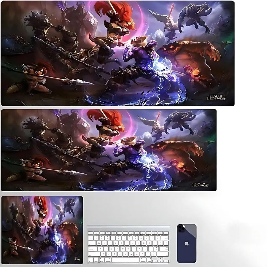 Tapis de souris XXL League of Legends, grand format gamer, visuel 4