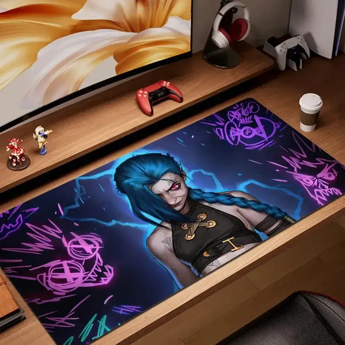 Surface and glide — Explosive Jinx Design – XXL Gaming Mouse Pad