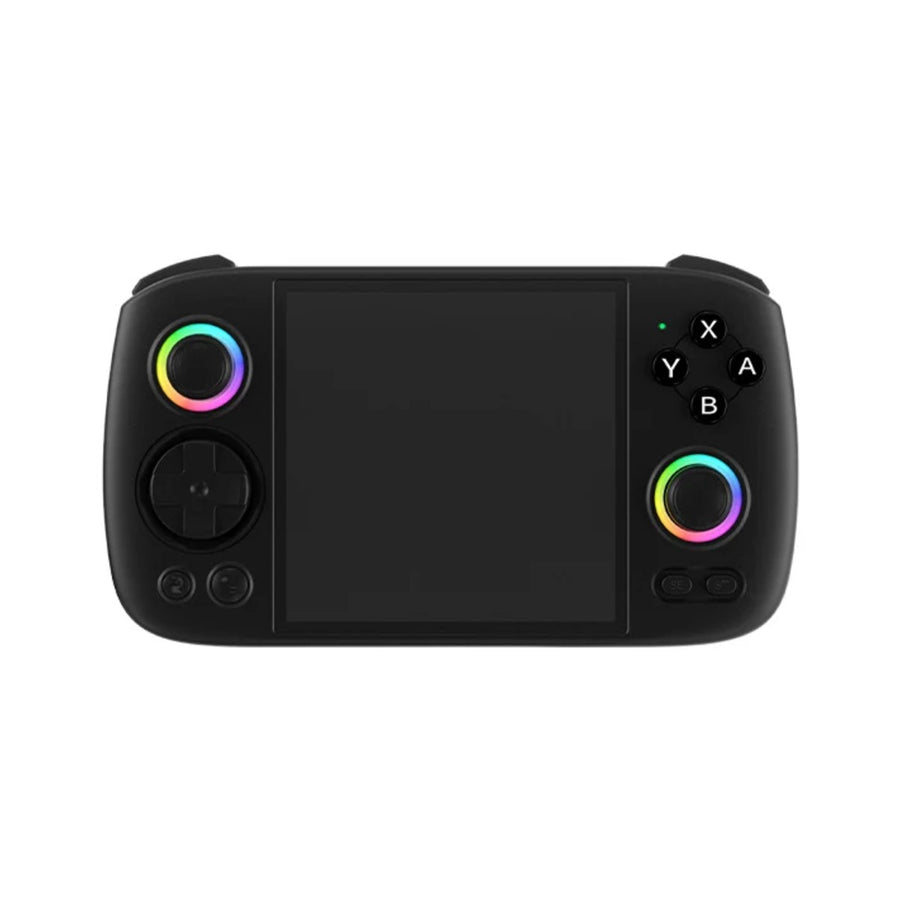 Anbernic RG Cube noire, écran carré 3,95 pouces et joysticks lumineux