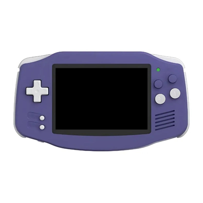 Console rétro portable Anbernic RG34XX violette avec boutons et écran