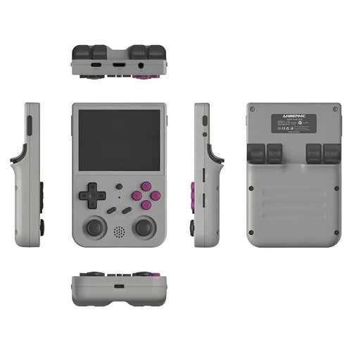 Anbernic RG353VS grise retour client — comme neuve, étui et carte 128 Go inclus