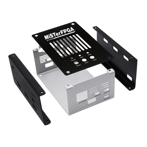 Boîtier métallique MiSTer FPGA pour DE10-Nano — hub USB et I/O