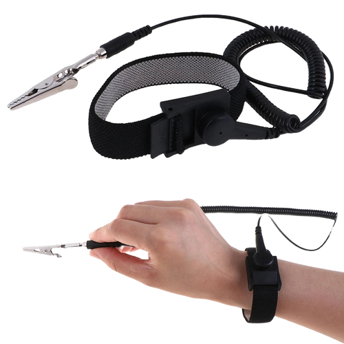 Bracelet antistatique ESD réglable — cordon de mise à la terre 1,8 m