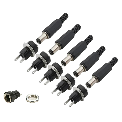 Connecteurs alimentation DC 12 V — 5 paires mâle/femelle à visser