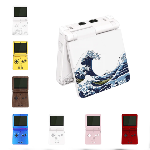 Game Boy Advance SP IPS-ready full shell — eXtremeRate, no cutting