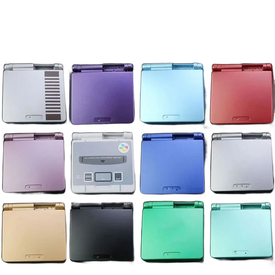 Coque de remplacement complète pour Game Boy Advance SP, coques ouvertes avec jeu de boutons